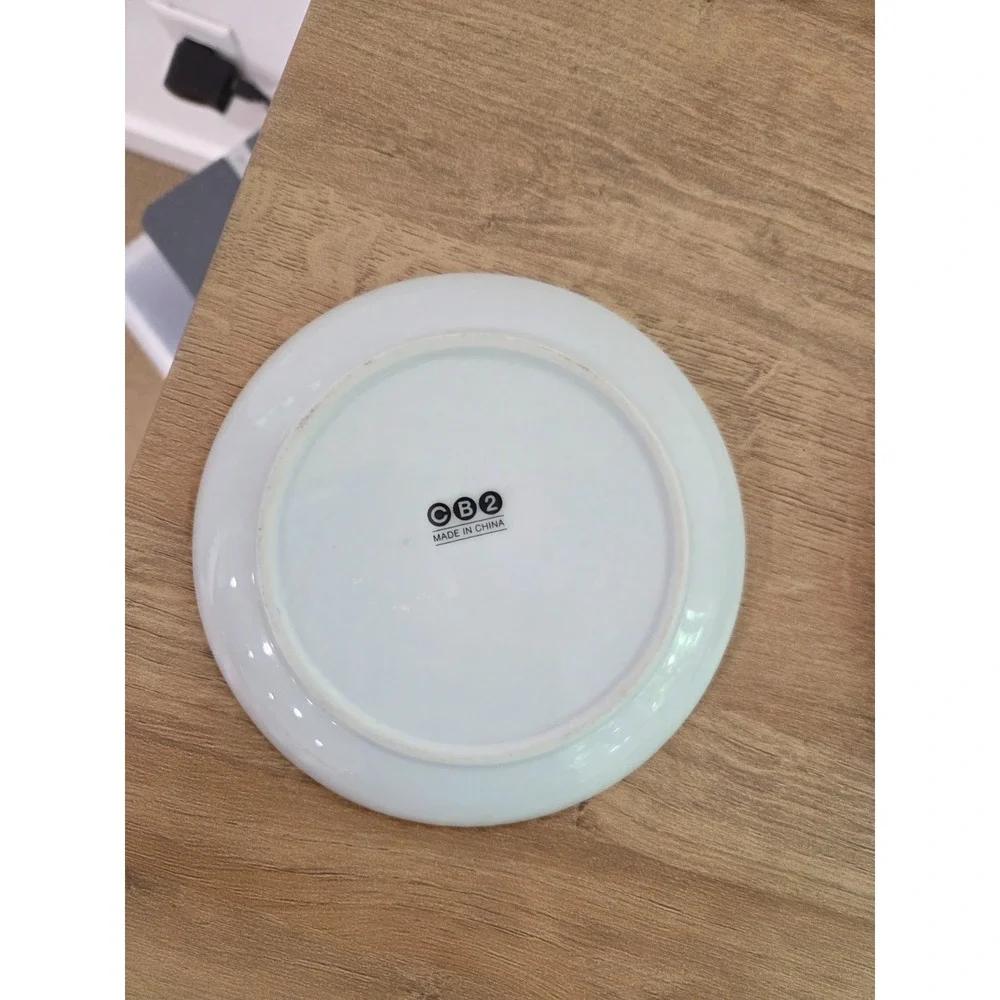 Set of 6 CB2 Crate & Barrel Comic Pop Art Side Snack Appetizer Plates 5.5''